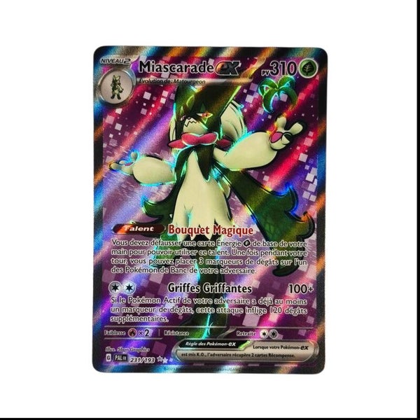 Miascarade ex 231/193 – Ultra Rare Full Art – Évolutions à Paldea – Pokémon – Carte Française 🇫🇷
