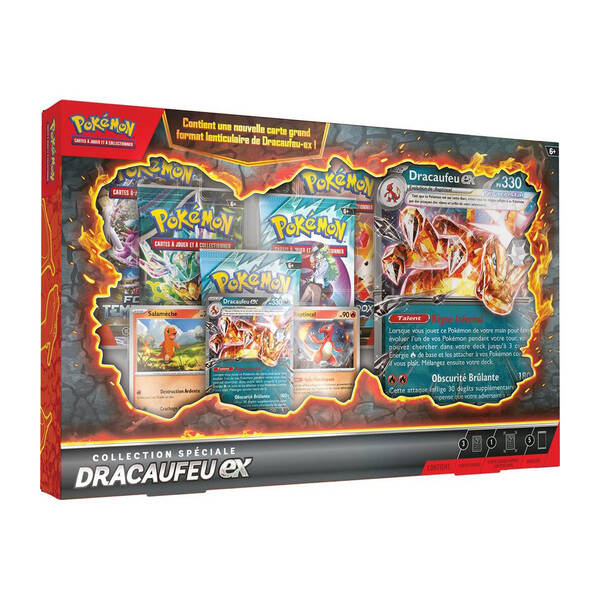 Pokémon Collection Spéciale Dracaufeu-EX – Coffret JCC Pokémon – Français 🇫🇷