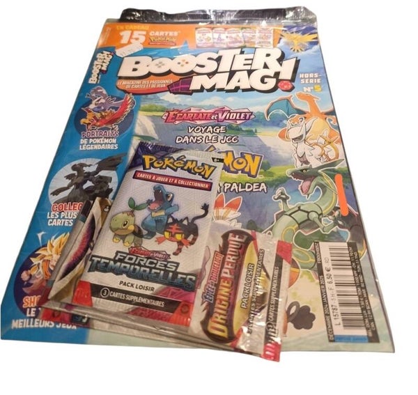 Booster Mag Hors-Série n°5 – Magazine Pokémon + Cartes – Français 🇫🇷c