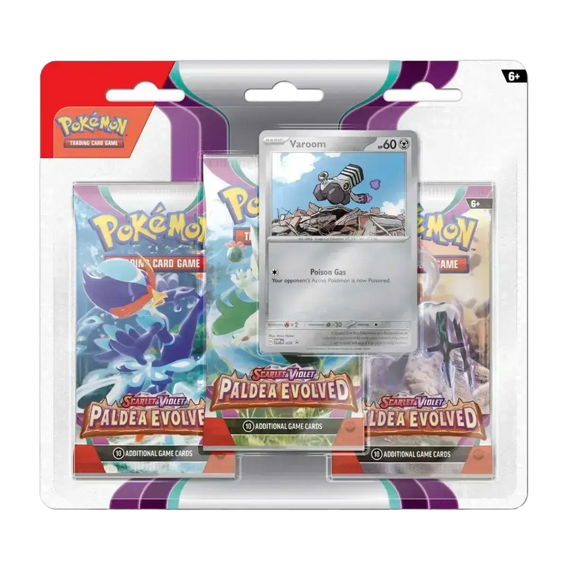 Pokémon TCG Tri-Pack Paldea Evolved – 3 Boosters + Carte Promo – English Edition 🇬🇧