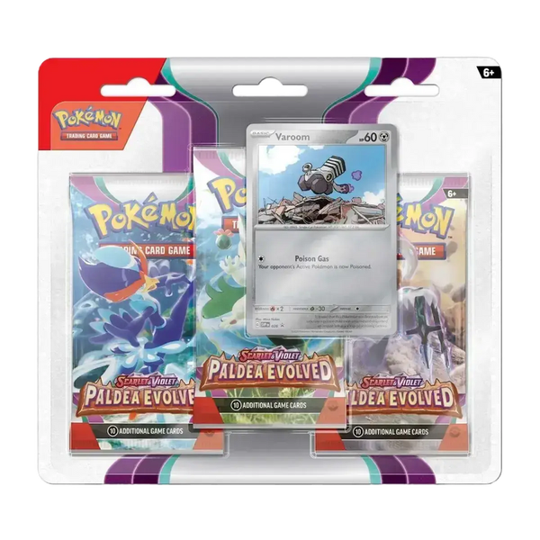 Pokémon TCG Tri-Pack Paldea Evolved – 3 Boosters + Carte Promo – English Edition 🇬🇧