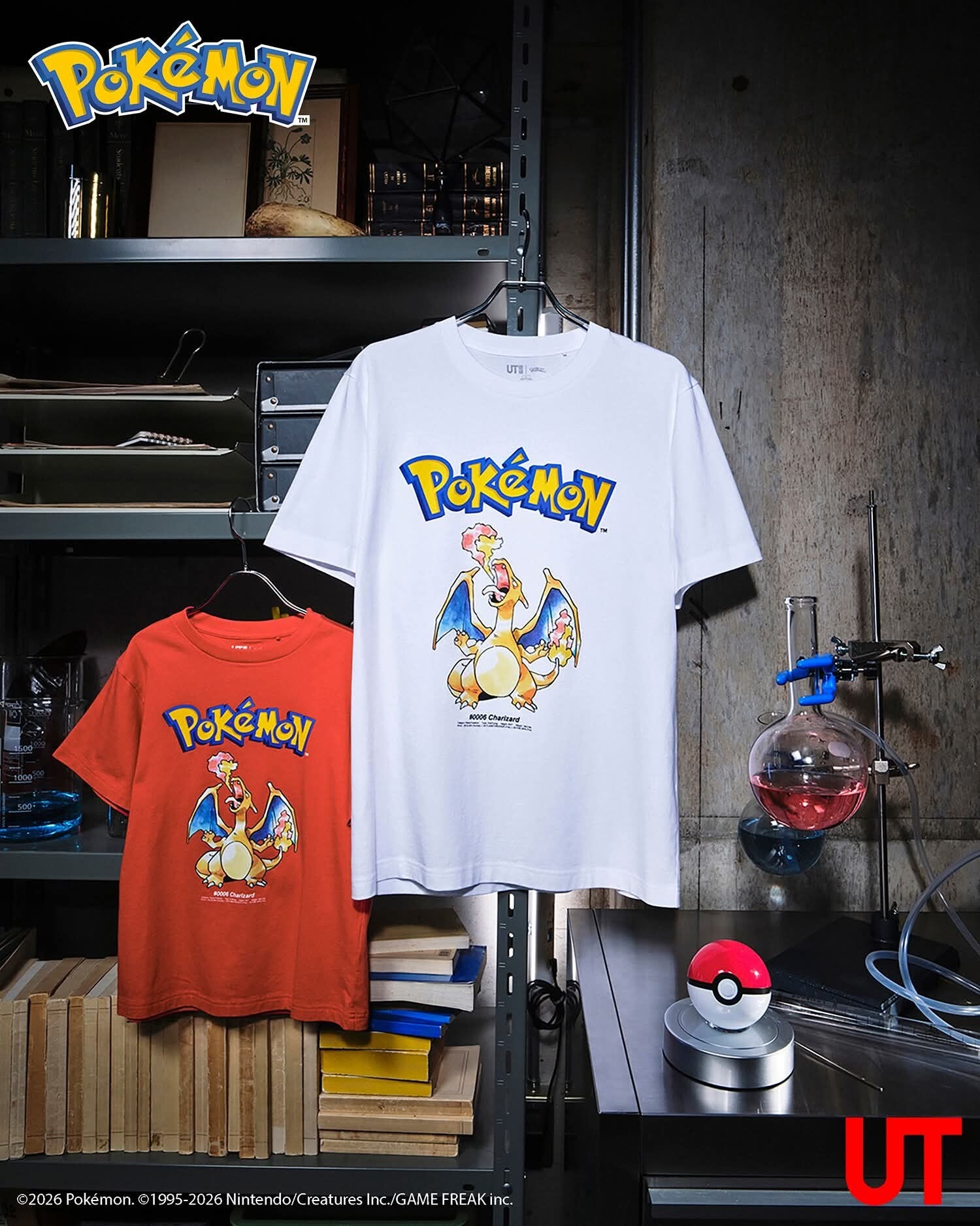 T-shirt Pokémon 30th Anniversary Dracaufeu – UNIQLO UT – Blanc