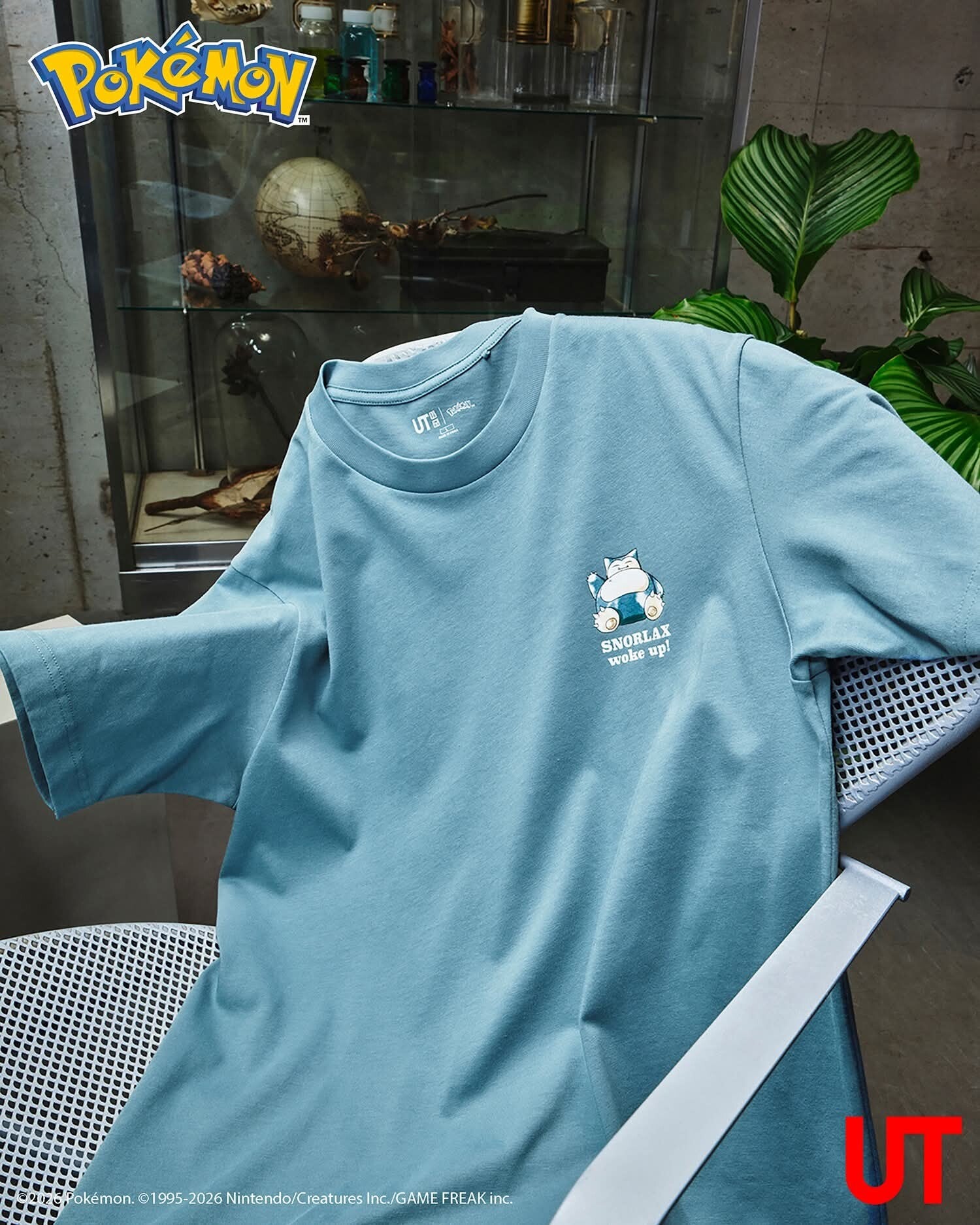 T-shirt Pokémon 30th Anniversary Ronflex – UNIQLO UT – Bleu