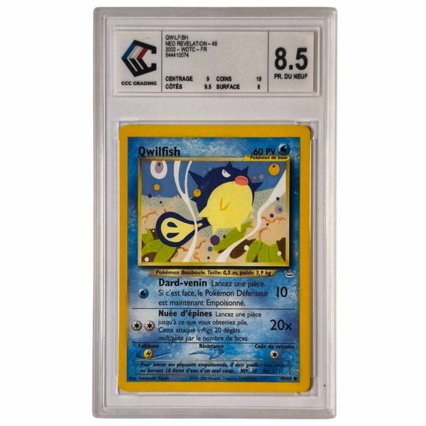 Qwilfish #49/64 – Neo Révélation – CCC 8.5 – Carte Française 🇫🇷