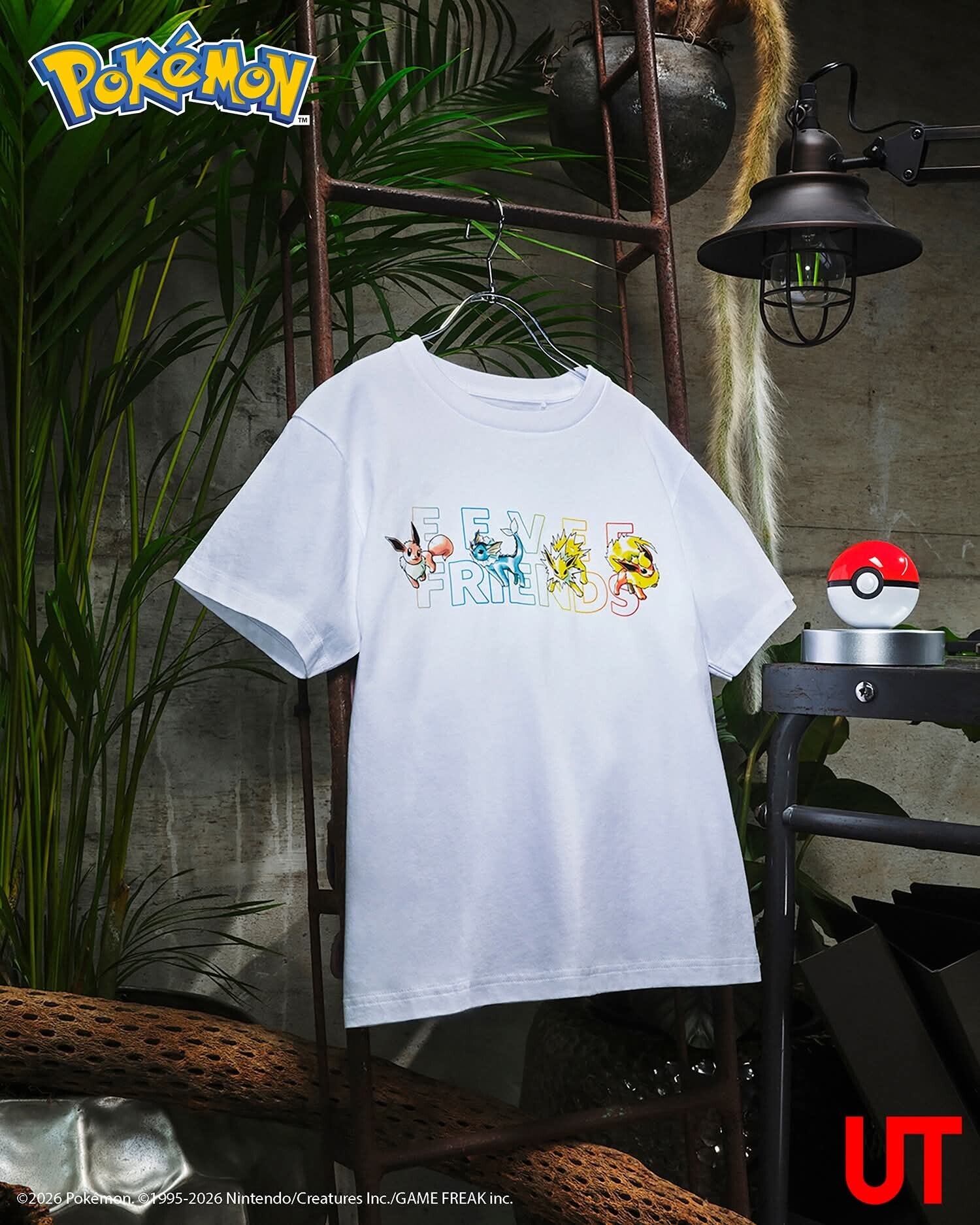 T-shirt Pokémon 30th Anniversary Eevolutions – UNIQLO UT – Blanc
