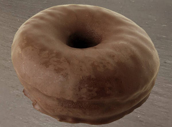 Schwarzer Donut