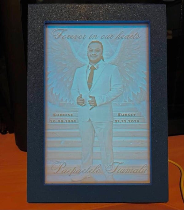 Personalised Lithophane - Single Frame