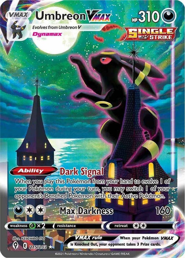 Chase Card - Umbreon 215 - Evolving Skies