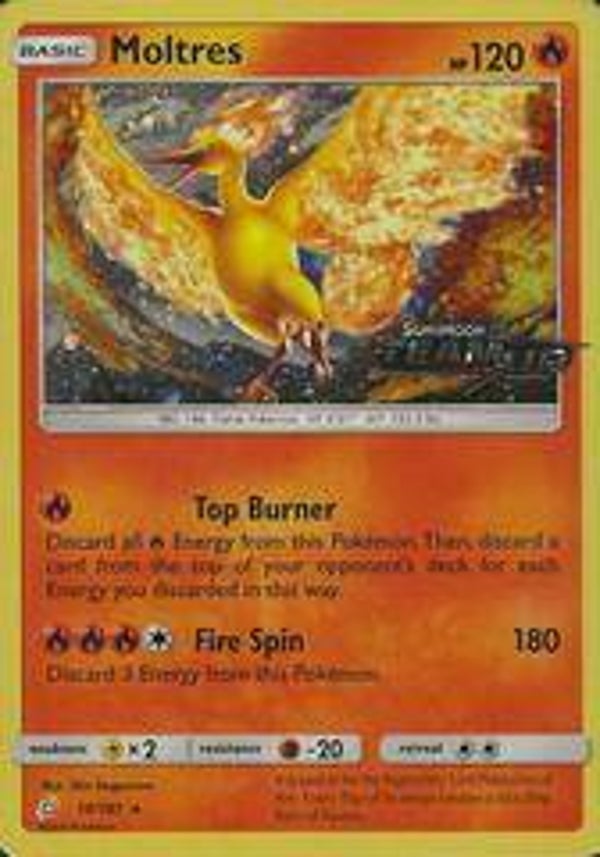 Chase Card - Moltres 019 - Promo STAMPED SEALED