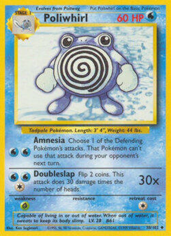 Chase Card - Poliwhirl 38 - Base Set