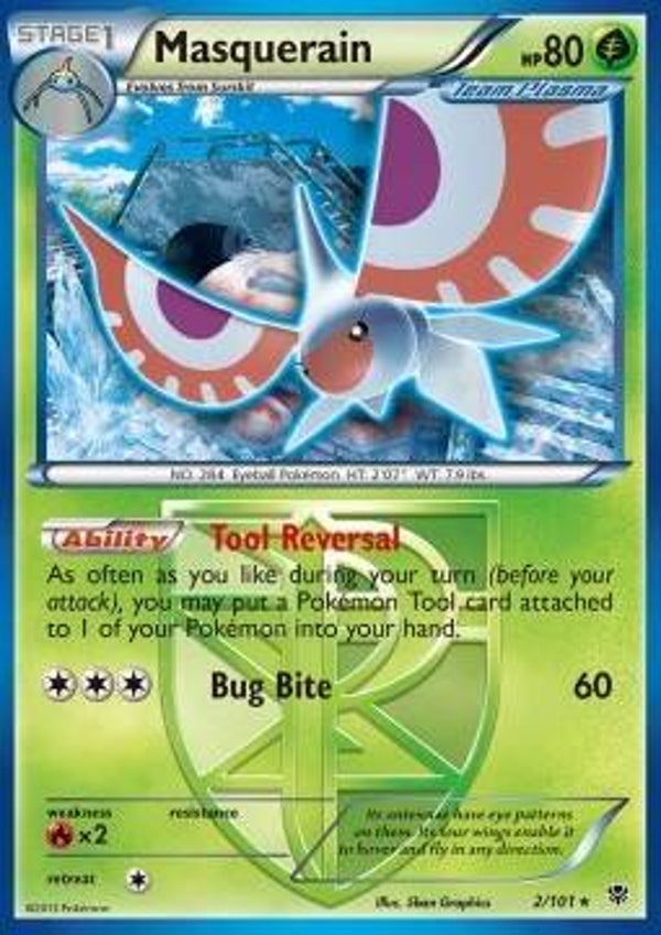 Chase Card - Masquerain 2 - Plasma Blast
