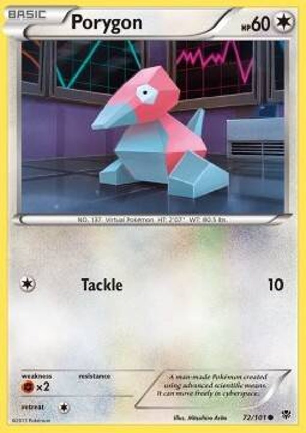 Chase Card - Porygon 72 REVERSE - Plasma Blast