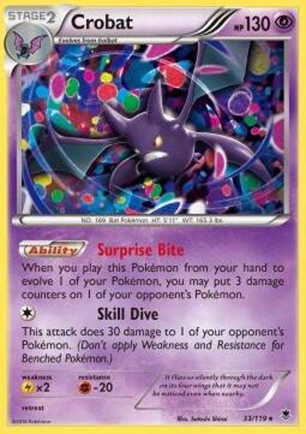 Chase Card - Crobat 33 - Cosmos Holo