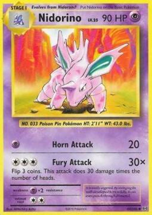 Chase Card - Nidorino 44 REVERSE - Evolutions