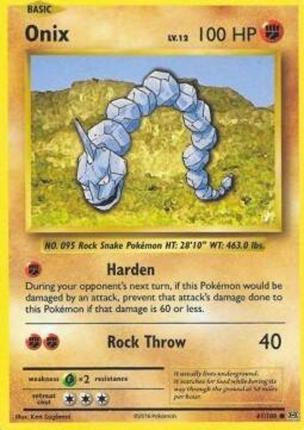 Chase Card - Onix 61 - Evolutions REVERSE