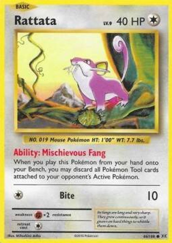 Chase Card - Rattata 066 REVERSE - Evolutions