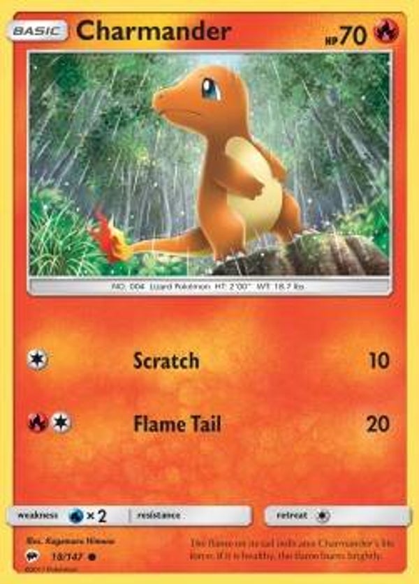 Chase Card - Charmander 18 REVERSE - Burning Shadows