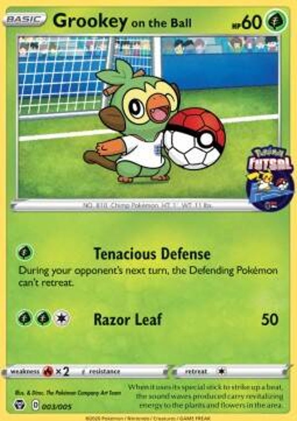 Chase Card - Grookey on the Ball - Futsal Promo SEALED