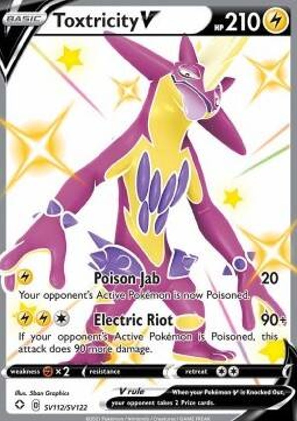 Chase Card - Toxtricity SV112 - Shining Fates