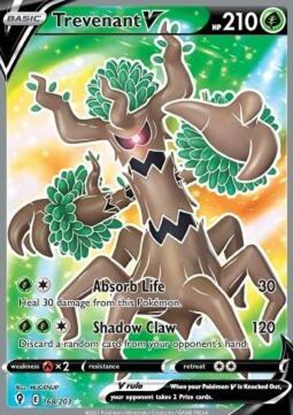 Chase Card - Trevenant 168 - Evolving Skies