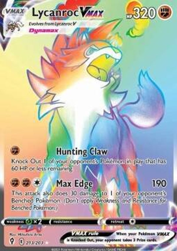 Chase Card - Lycanroc 213 - Evolving Skies