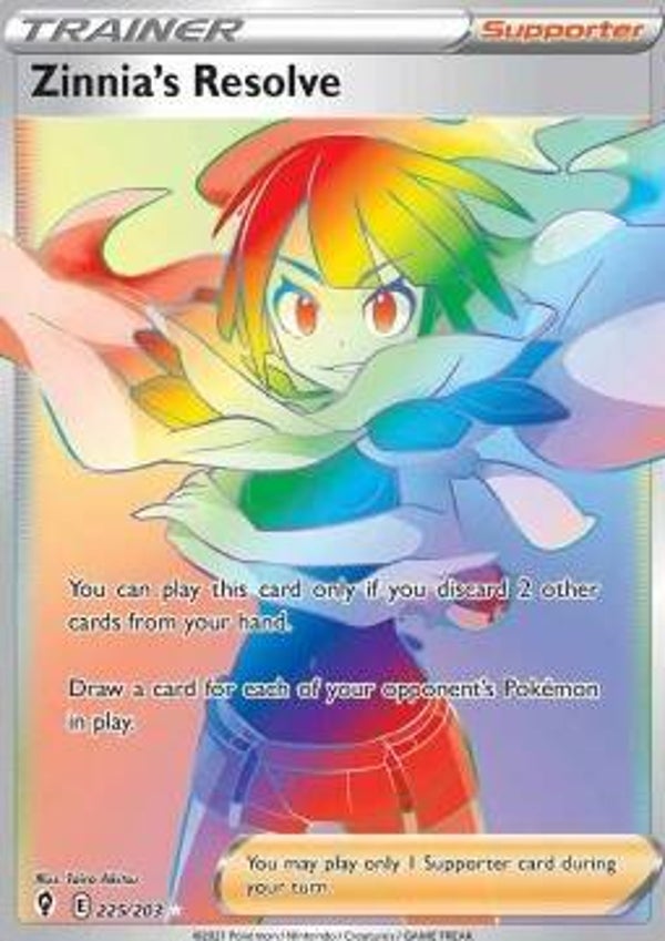 Chase Card - Zinnia's Resolve 225 - Evolving Skies