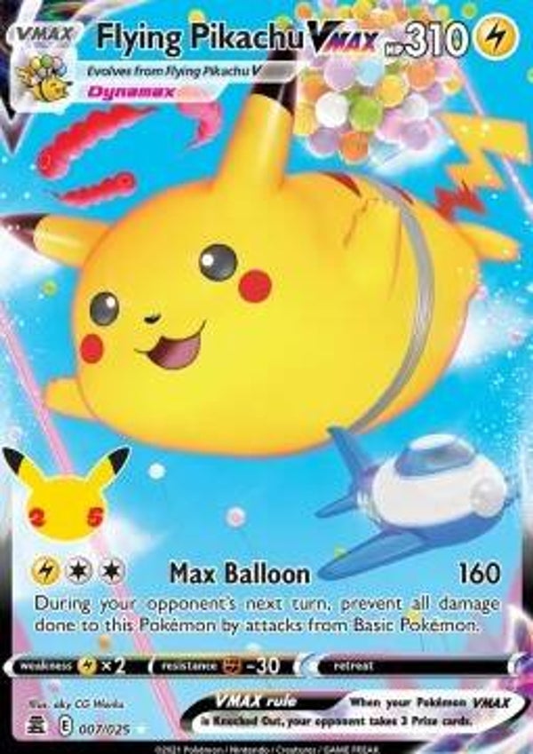 Chase Card - Flying Pikachu 007 - Celebrations