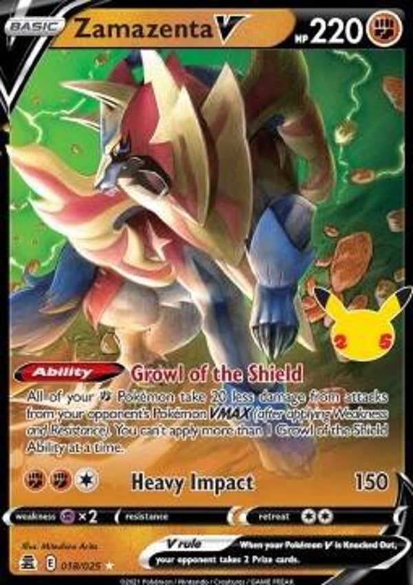 Chase Card - Zamazenta 18 -  Celebrations
