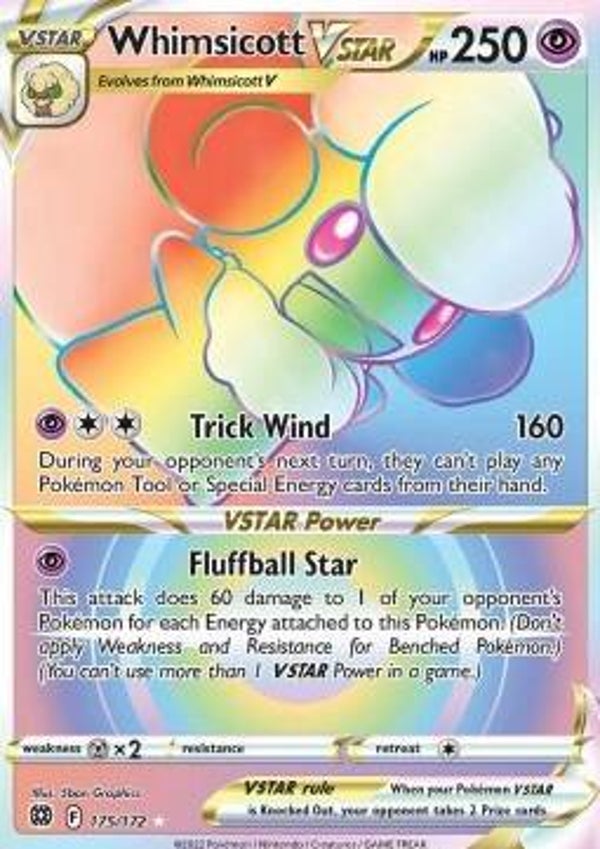 Chase Card - Whimsicott 175 - Brilliant Stars