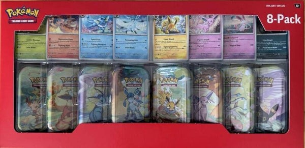 Prismatic Evolutions Costco 8-Pack Mini Tin Collection