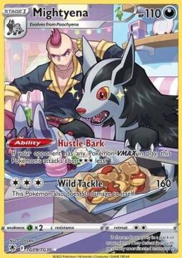 Chase Card - Mightyena tg09 - Astral Radiance