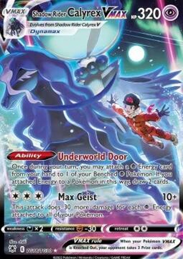 Chase Card - Shadow Rider Calyrex TG18 - Astral Radiance