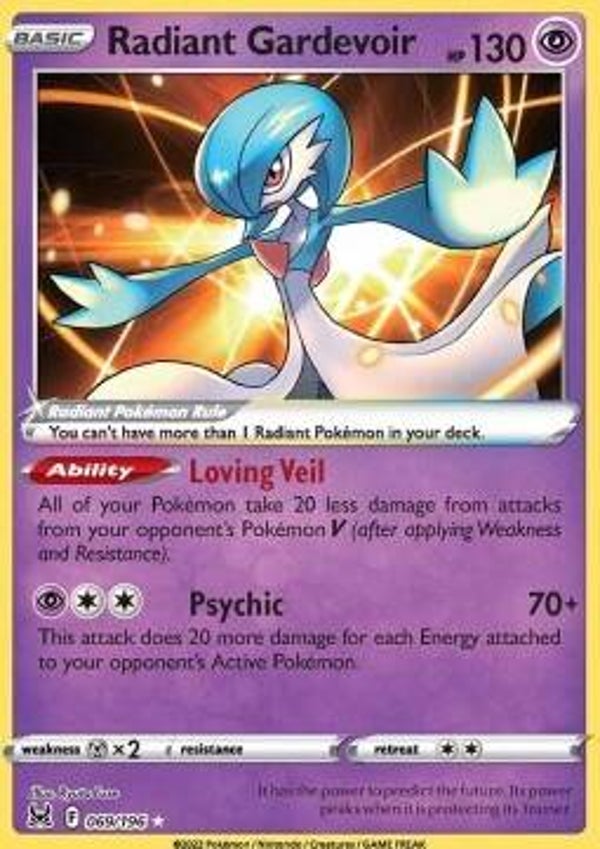 Chase Card - Radiant Gardevoir 069 -  Lost Origin
