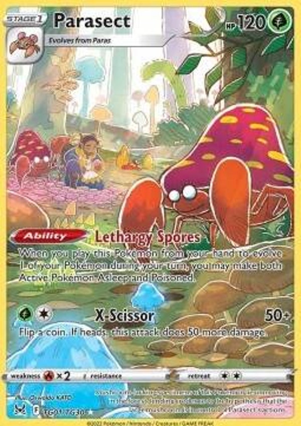 Chase Card - Parasect tg01 - Lost Origin