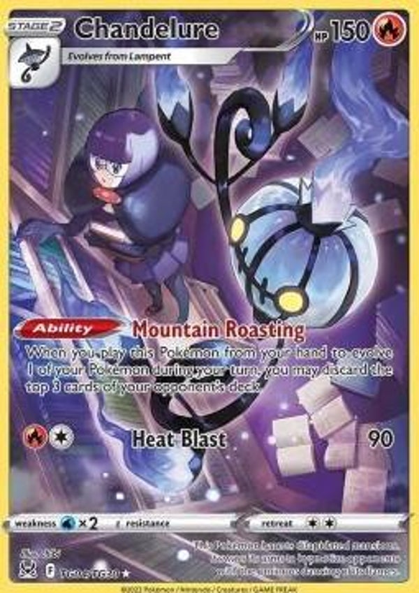 Chase Card - Chandelure TG04 - Lost Origin