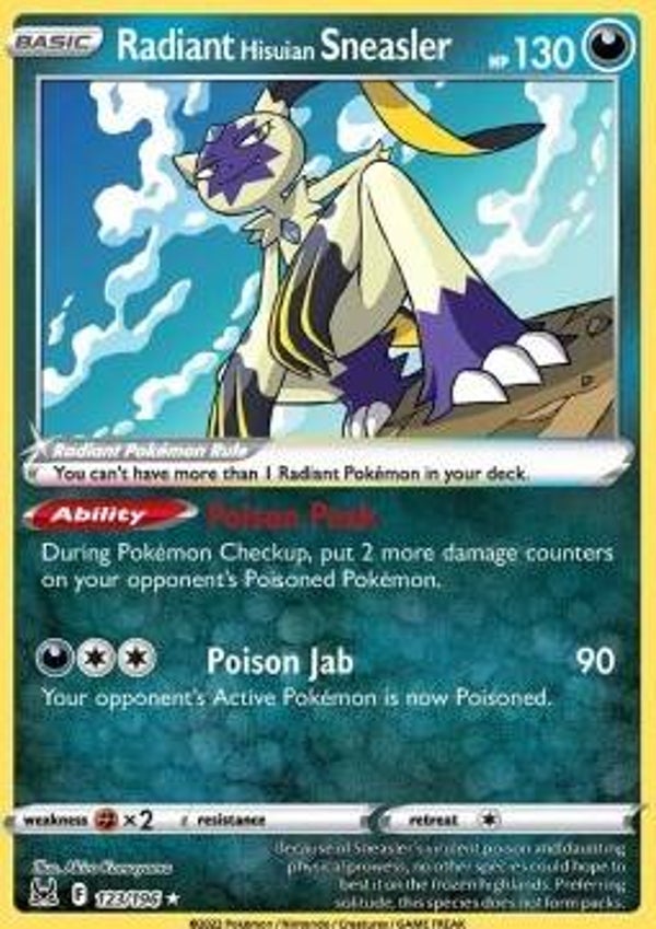 Chase Card - Radiant Sneasler 123 - Lost Origin