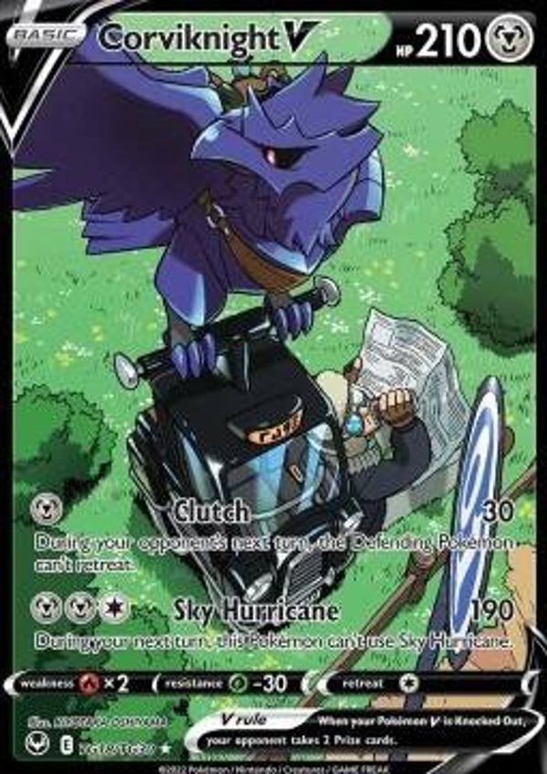 Chase Card - Corviknight tg18 - Silver Tempest
