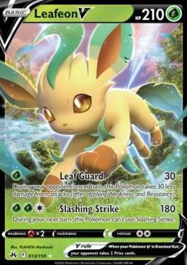 Chase Card - Leafeon 13 - Crown Zenith