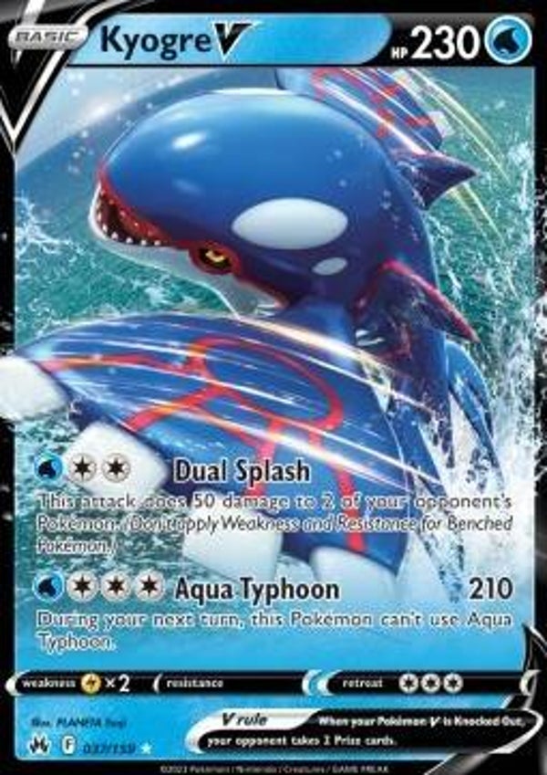 Chase Card - Kyogre 037 - Crown Zenith