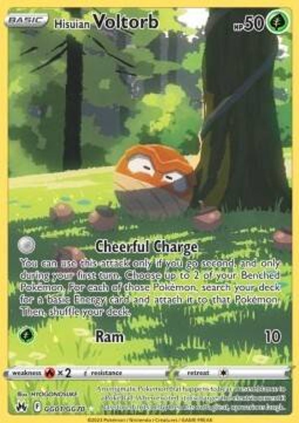 Chase Card - Hisuian Voltorb GG01 - Crown Zenith