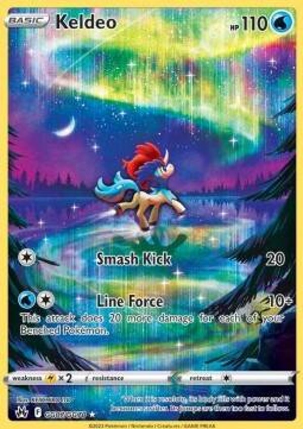 Chase Card - Keldeo gg07 - Crown Zenith