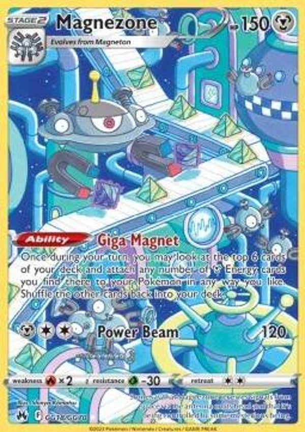 Chase Card - Magnezone gg18 - Crown Zenith