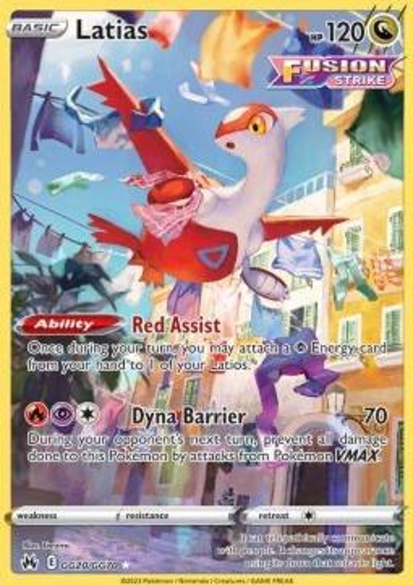 Chase Card - Latias gg20 - Crown Zenith