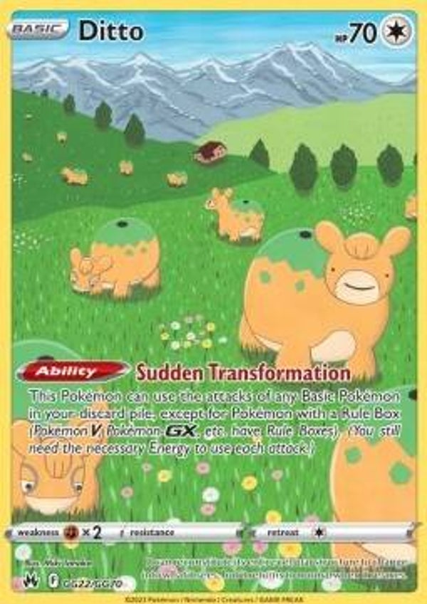 Chase Card - Ditto gg22 - Crown Zenith