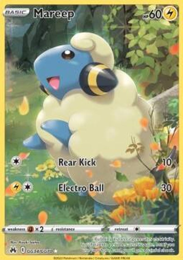 Chase Card - Mareep gg34 - Crown Zenith