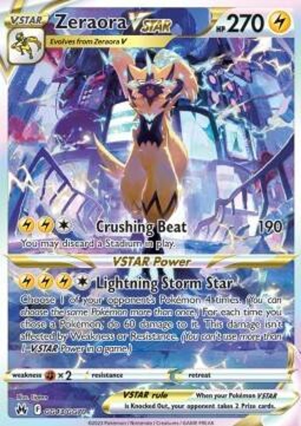 Chase Card - Zeraora gg43 - Crown Zenith