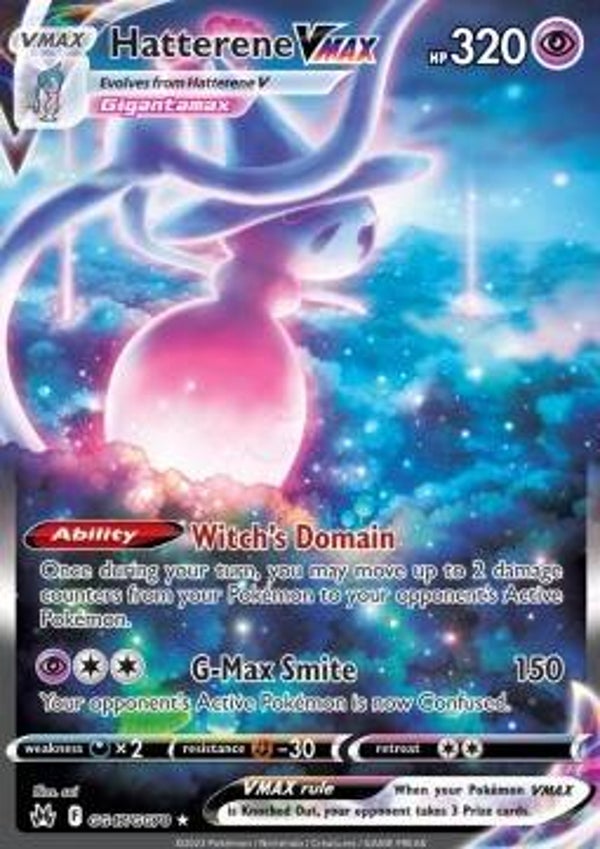 Chase Card - Hatterene gg47 - Crown Zenith