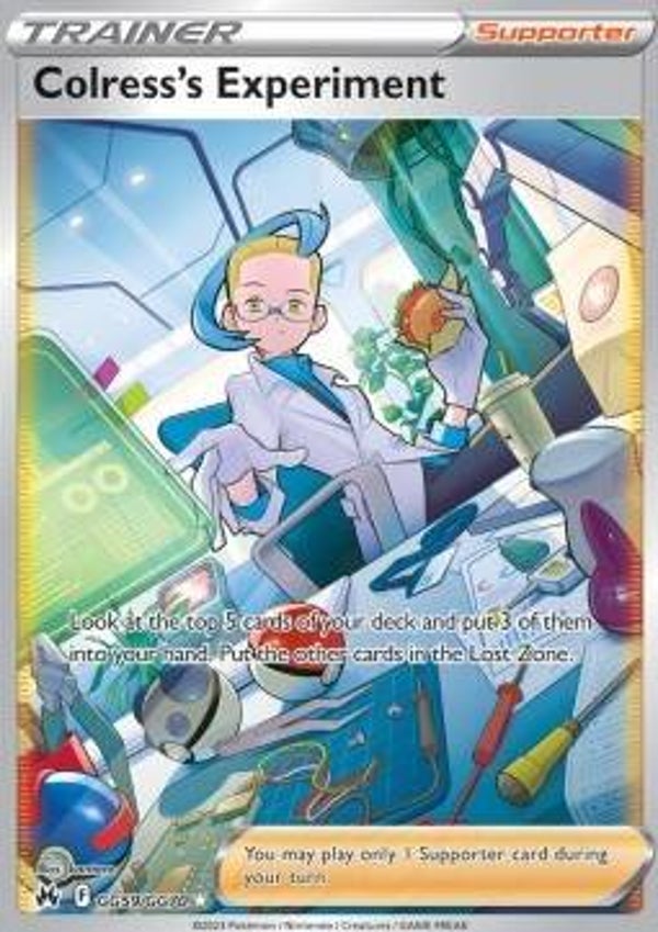 Chase Card - Colress' s Experiment gg59 - Crown Zenith