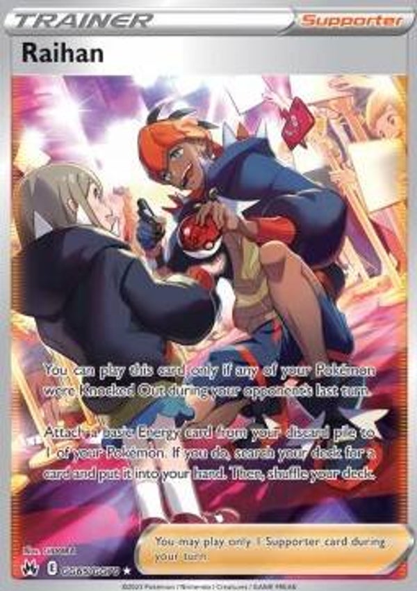 Chase Card - Raihan gg65 - Crown Zenith