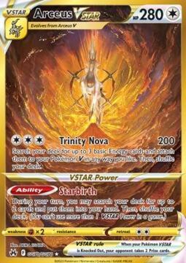 Chase Card - Arceus GG70 - Crown Zenith